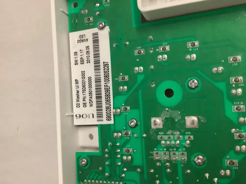 GE 175D6321G002 WDFA0501000000 WH12X10485 Washer Control AZ212437 | ZCV941