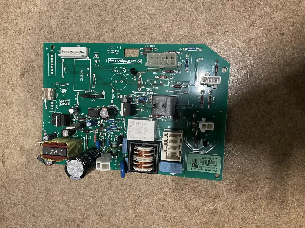 Whirlpool  KitchenAid  Kenmore  Jenn-Air AP6019378 W10205552 W10268635 W10317076 WPW10317076 PS11752684 Refrigerator Control Board