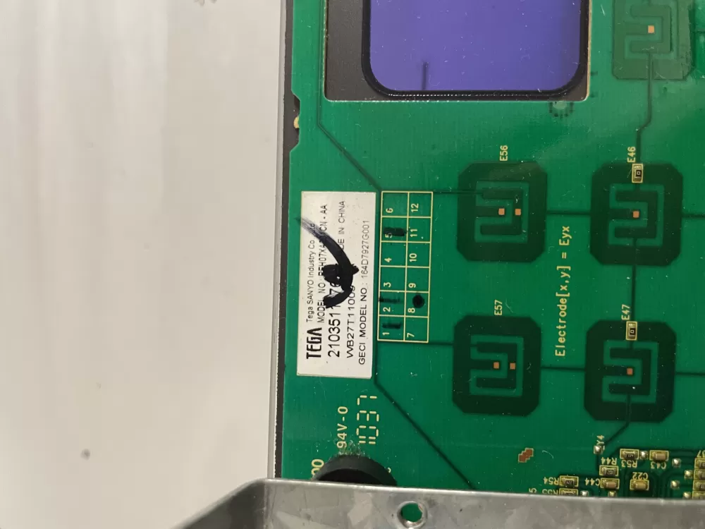 GE Hotpoint WB27T11009 164D7927G001 Range Control Board Panel AZ204993 | Wmv911