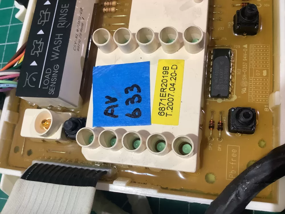 LG 6870EC9230A 6871ER2019B Washer Control Board AZ187919 | AV633