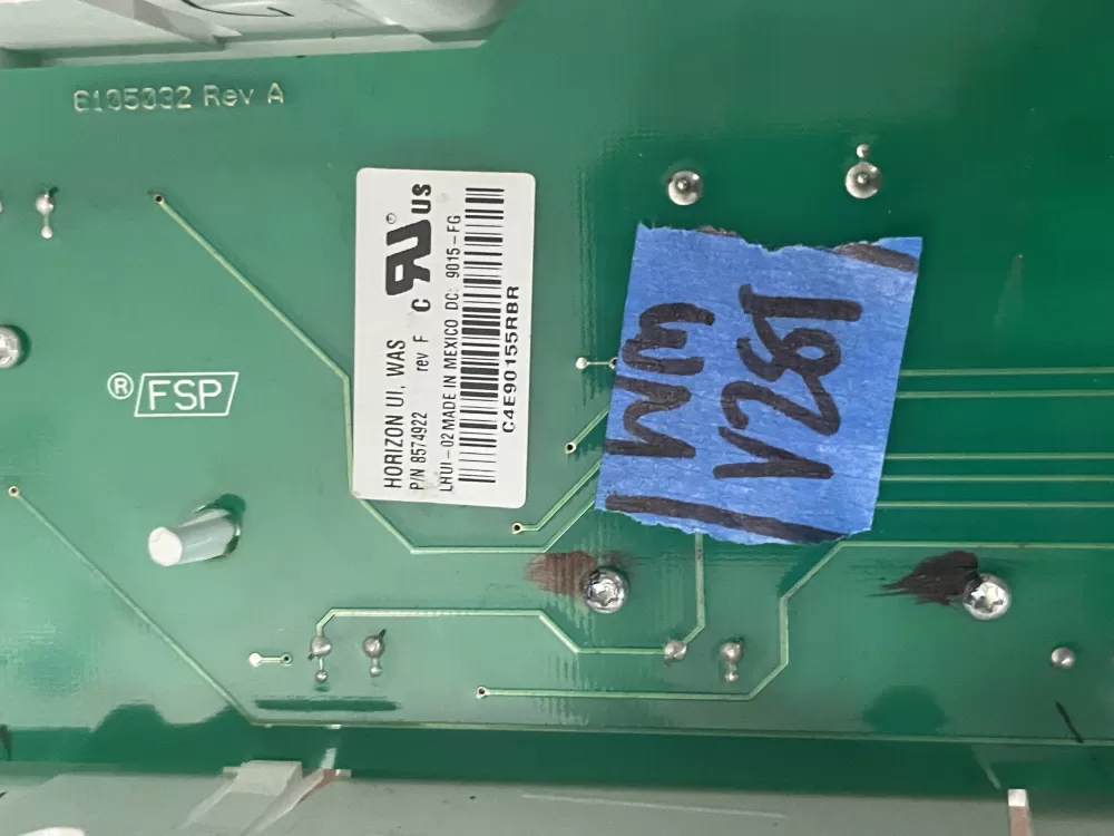 Whirlpool 8574922 Washer Control Board User Interface AZ99664 | Wmv281