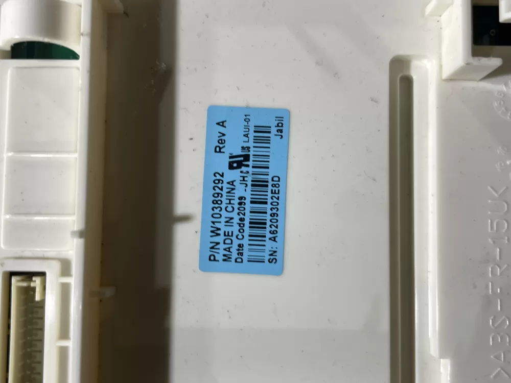 Whirlpool W10389292 Dryer User Interface Display Control Board AZ65594 | Wm2111