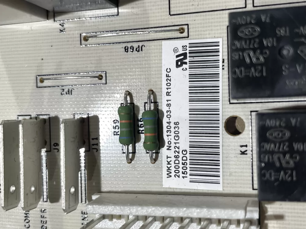 GE EBX1110P002 200D6221G036 Refrigerator Control Board AZ64081 | Wm2088