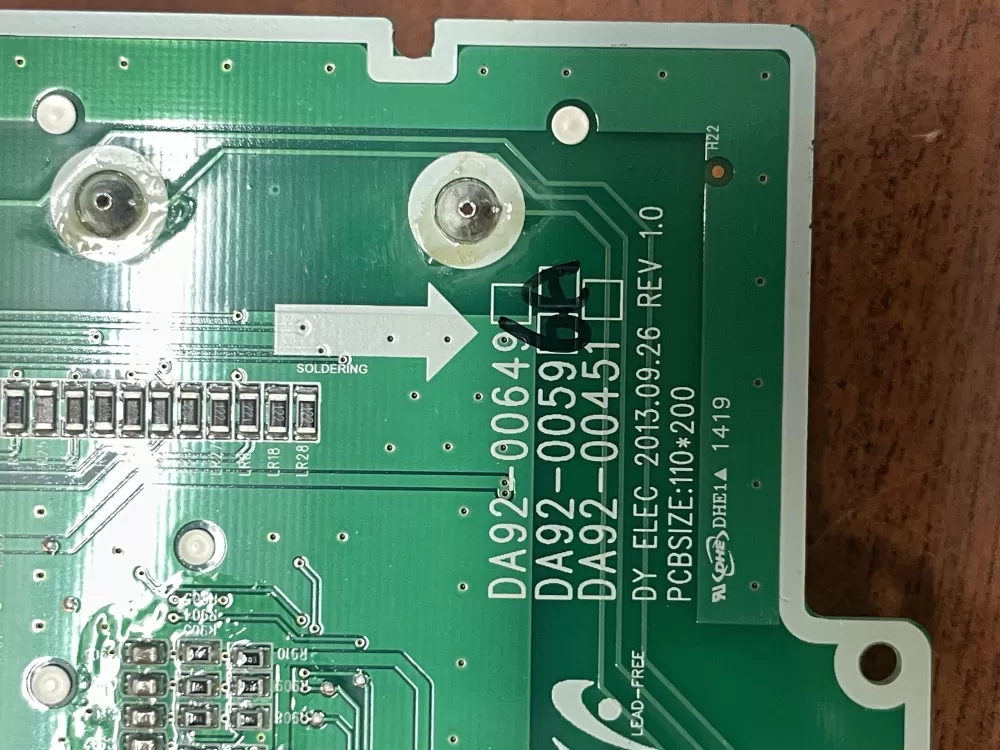 Samsung DA92 00649A Refrigerator Control Board Dispenser AZ30418 | WM354