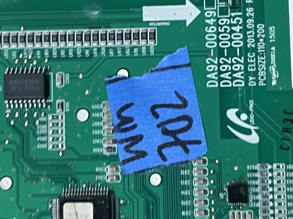 Samsung DA92 00451B Refrigerator Control Board Dispenser AZ92107 | Wm702