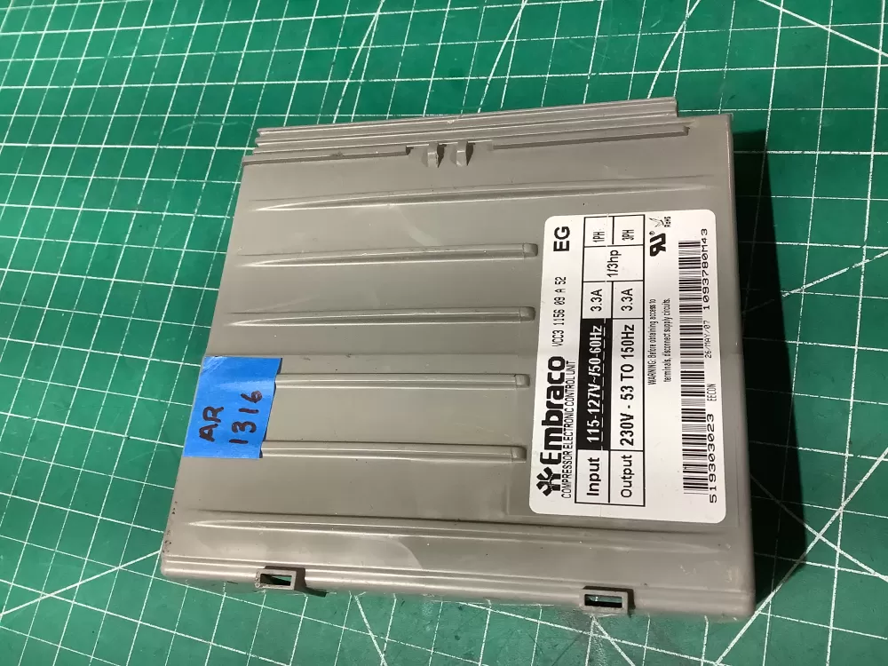 519303023 Refrigerator Control Board Embraco Inverter AZ196711 | AR1316