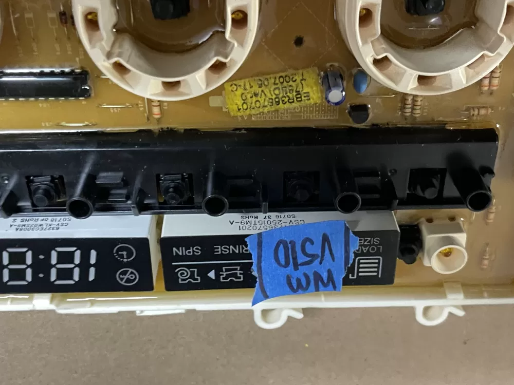 LG EAX36602101 EBR36870701 Washer Control Board AZ100606 | Wmv510