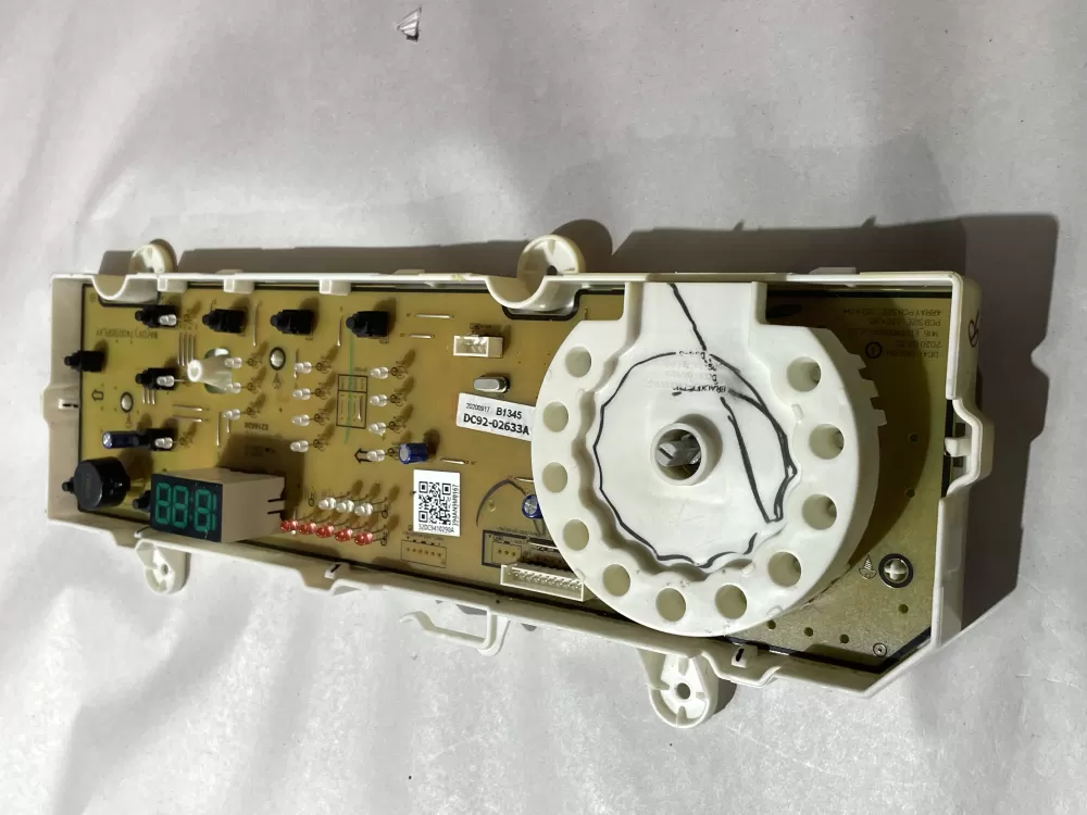 Samsung DC92-02633A Dryer Control Board Display