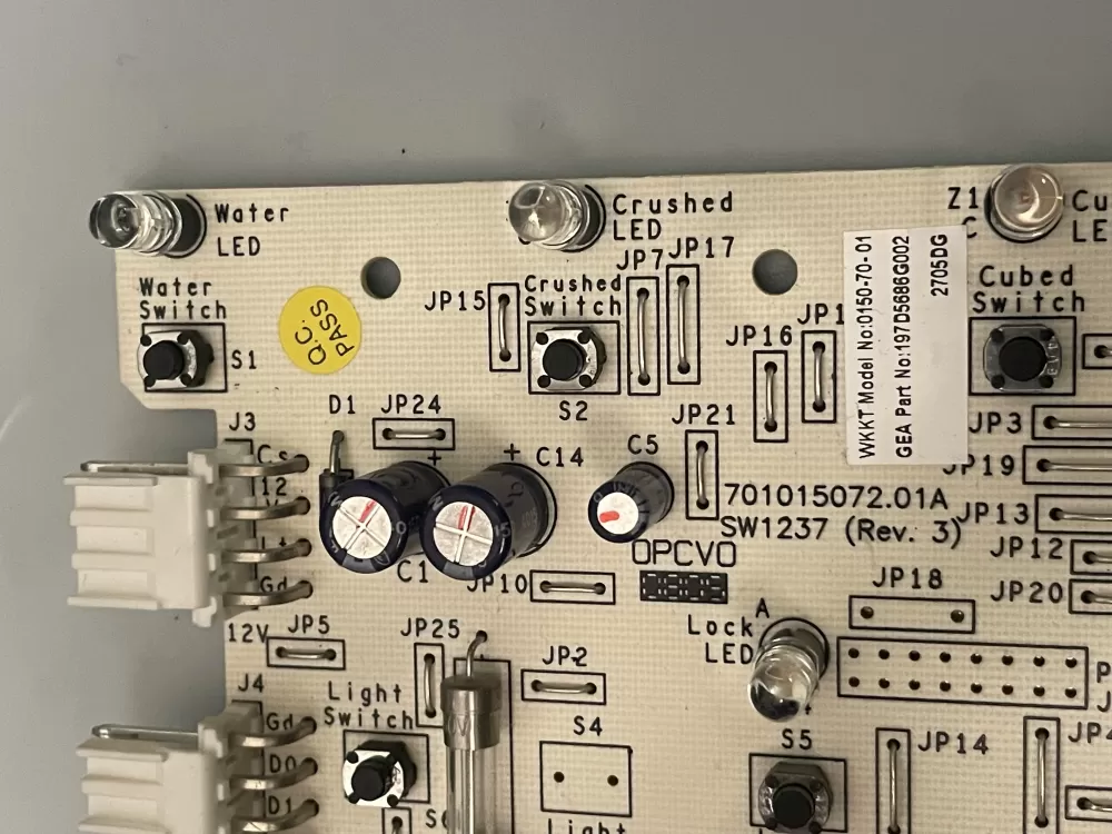 GE 197D5686G002 Refrigerator Control Board AZ96522 | KM1116