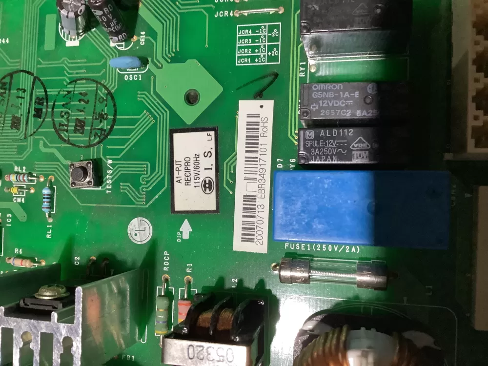 LG EBR34917101 Refrigerator Control Board AZ112462 | NR2120