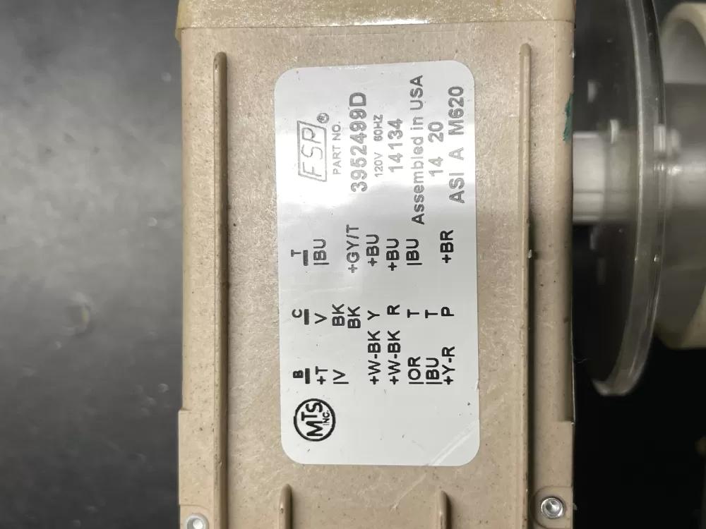 Whirlpool Washer Timer 3952499D AZ35890 | Wm443