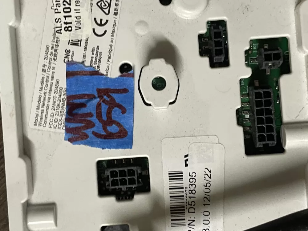 Alliance 205220 204890 Wireless Network Control AZ46105 | Wm659