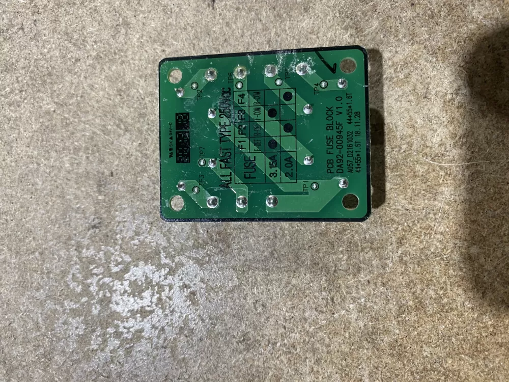 Samsung DA92 00945F Refrigerator Control Board Fuse AZ71530 | BK1916
