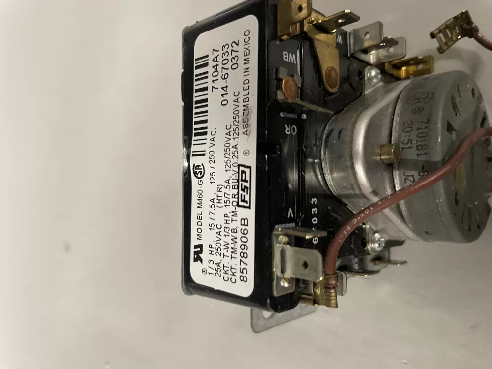 Whirlpool 8578906B PD00006074 WP8578906 8578906 Dryer Timer AZ224046 | Wm2771