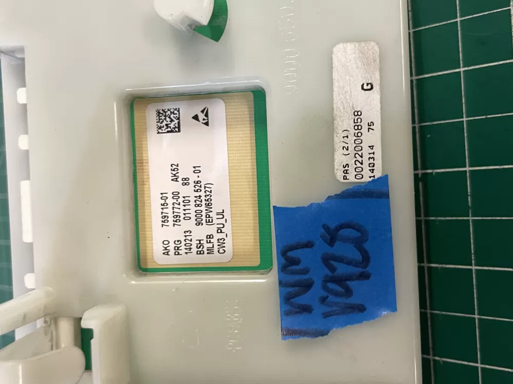 BOSCH 00746870 759715-01 9000824526-01 Washer Control Board AZ209416 | Wmv928