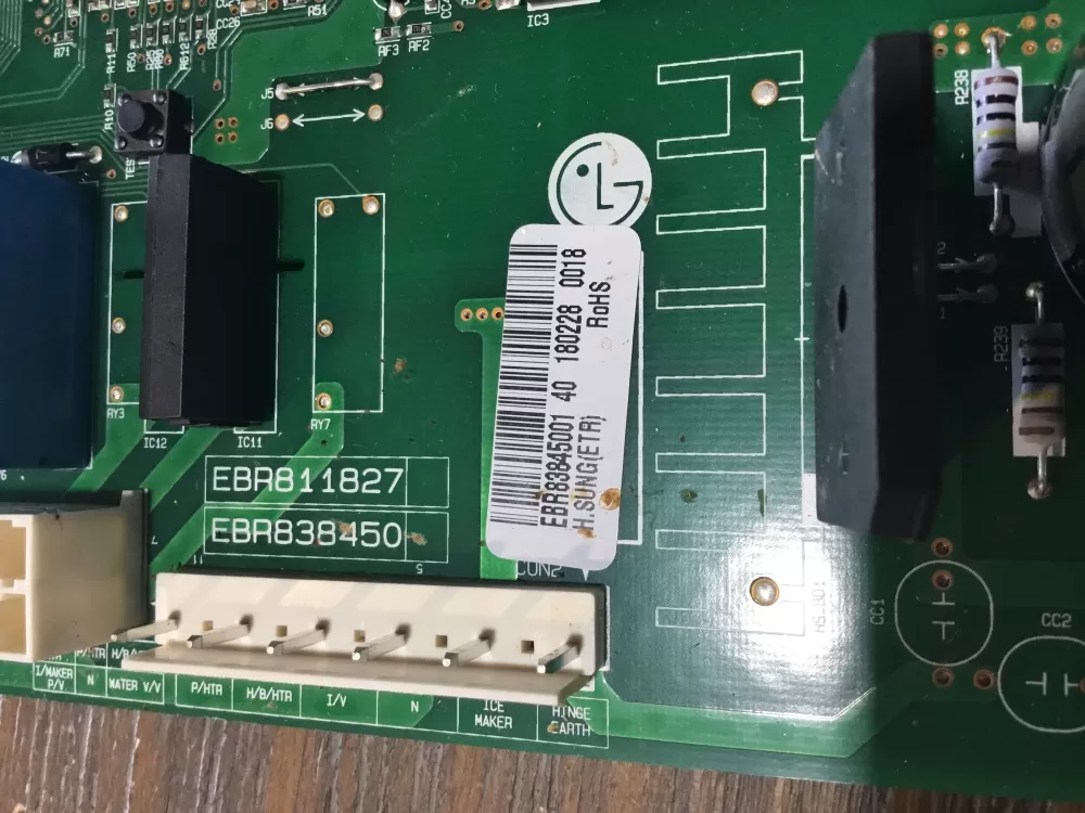 LG EBR83845001 AP6319396 Refrigerator Main Control Board AZ56036 | NR1966