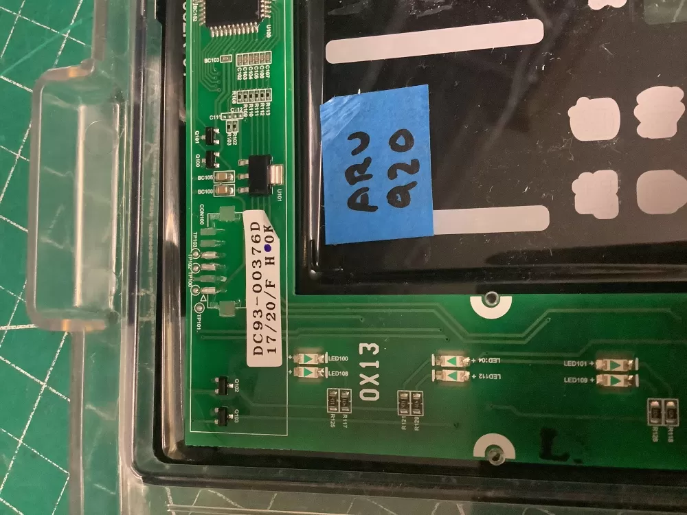 Samsung DC92-01607J DC94-06643A Dryer UI Control Board AZ210941 | ARV920