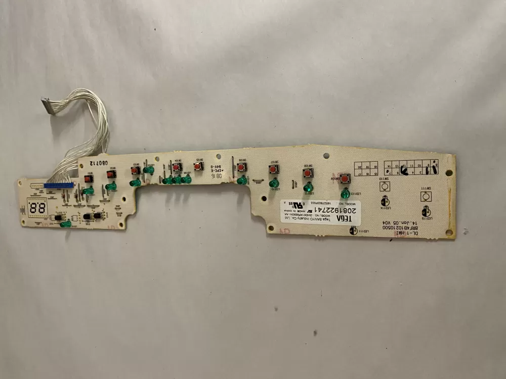 GE 165D7803P001  WD21X10378  165D7803P003  109820945  8RF4B10210500 Dishwasher Control Board