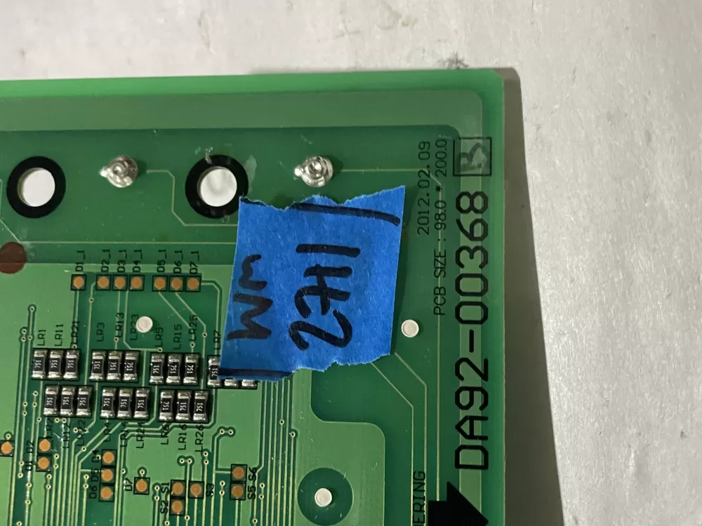 Samsung DA92-00368 B Refrigerator Dispenser UI Control Board AZ199320 | Wm2711