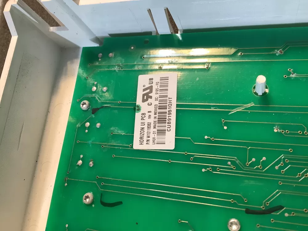 Whirlpool W10118082 Dryer Control Board UI Panel AZ119571 | NRV690