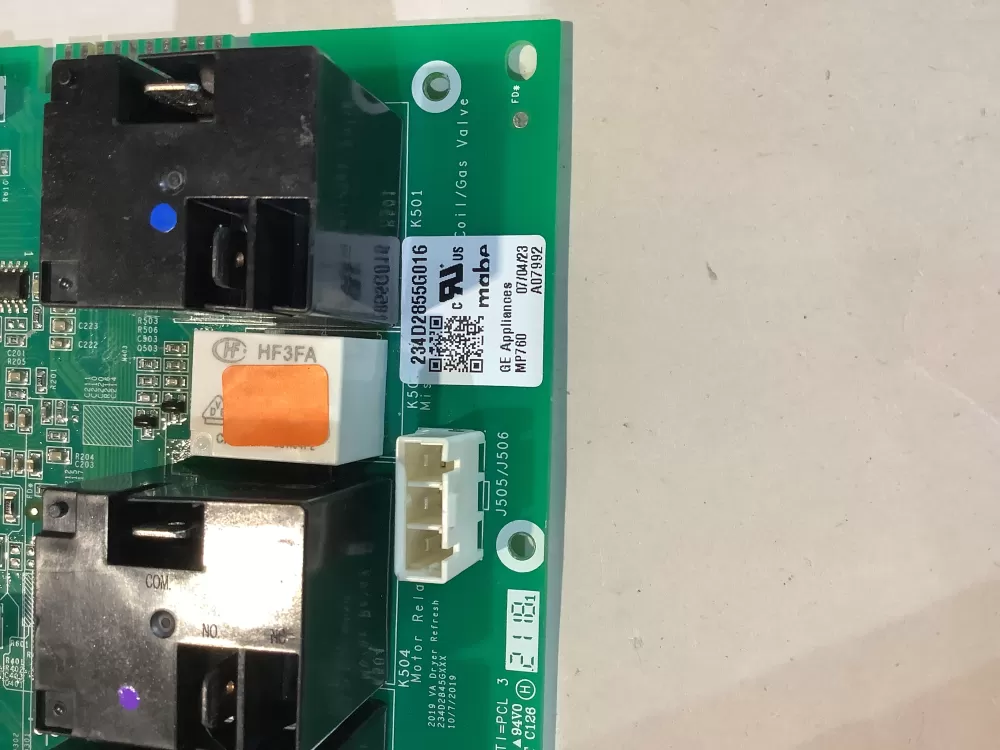 GE 234D2855G016 Dryer Control Board AZ147201 | BG2474