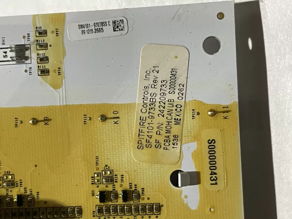 Electrolux 242209733 Refrigerator Display Control Board AZ200639 | Wm389