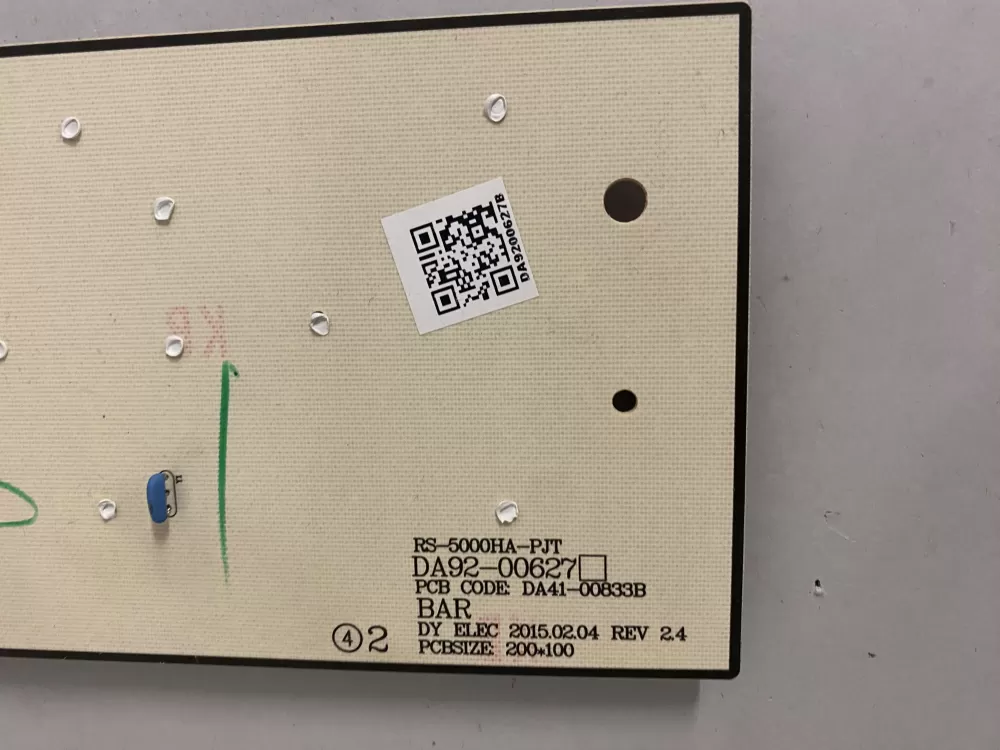 Samsung DA92 00627B Refrigerator Control Board Dispenser AZ204594 | BK2139