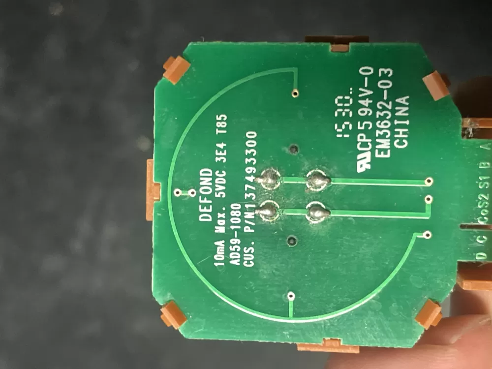 Frigidaire 137493300 Washer Control Board Selector Switch AZ15330 | 770