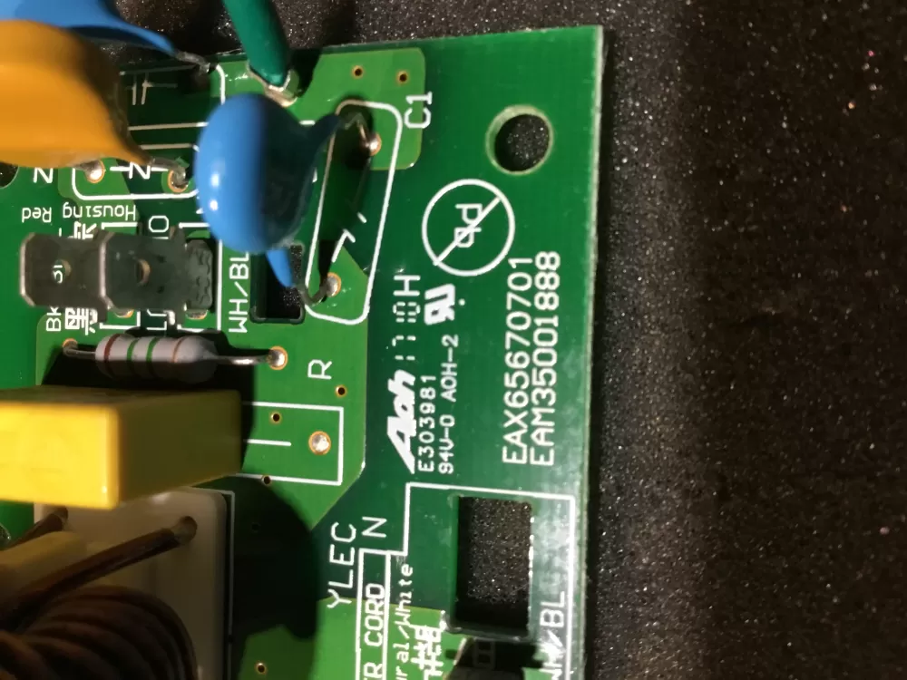 LG EAM35001888 Microwave Control Board Noise Filter AZ74129 | NR1869