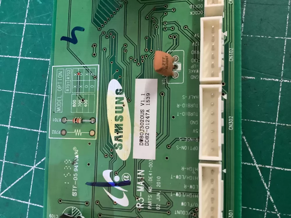 Samsung DD82 01247A AP5967364 4001405 Dishwasher Control Board AZ190115 | NR2100