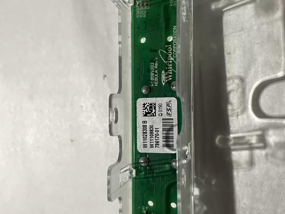 Whirlpool W11109830 Dishwasher Control Board User Interface AZ197916 | Wm2757