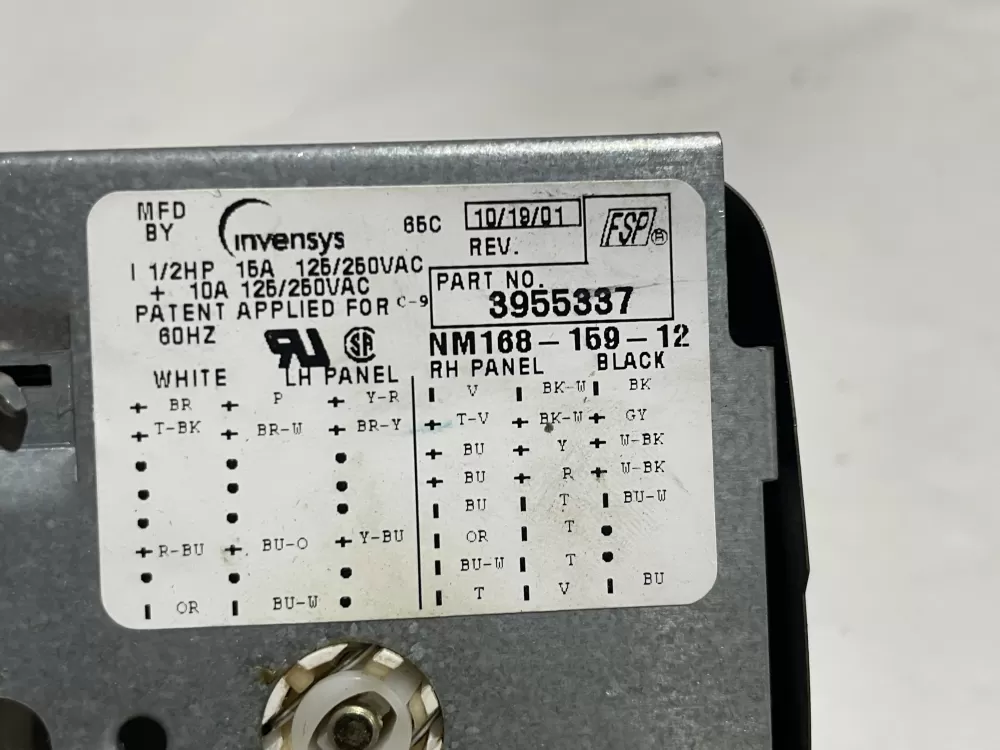 Kenmore AP6008957 3955337 WP3955337 PS11742098 Washer Timer AZ141331 | Wm2124
