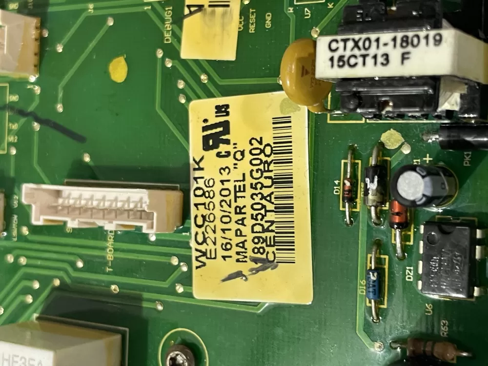 GE 189D5035G002 WH12X20274 Washer Control Board AZ199816 | Wm2780