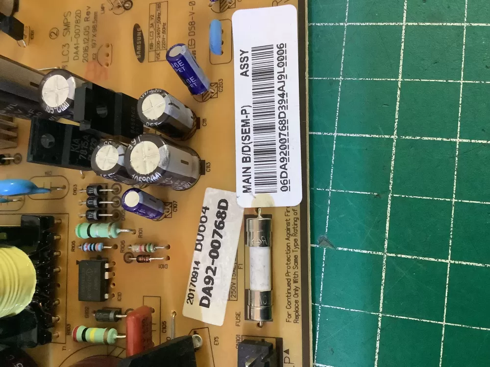 Samsung DA92 00768D Refrigerator Control Board Inverter AZ192381 | AR250