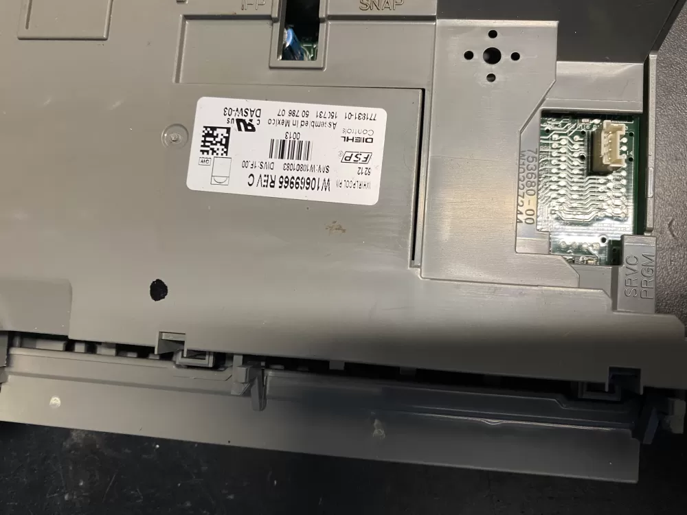 Whirlpool  KitchenAid  Roper  Estate W10669965 W10739819 W10833925 W10854219 PS11731269 Dishwasher Control Board