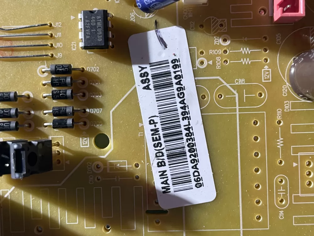 Samsung DA92 00384L DA9200384L Refrigerator Control Board AZ39947 | Wm369