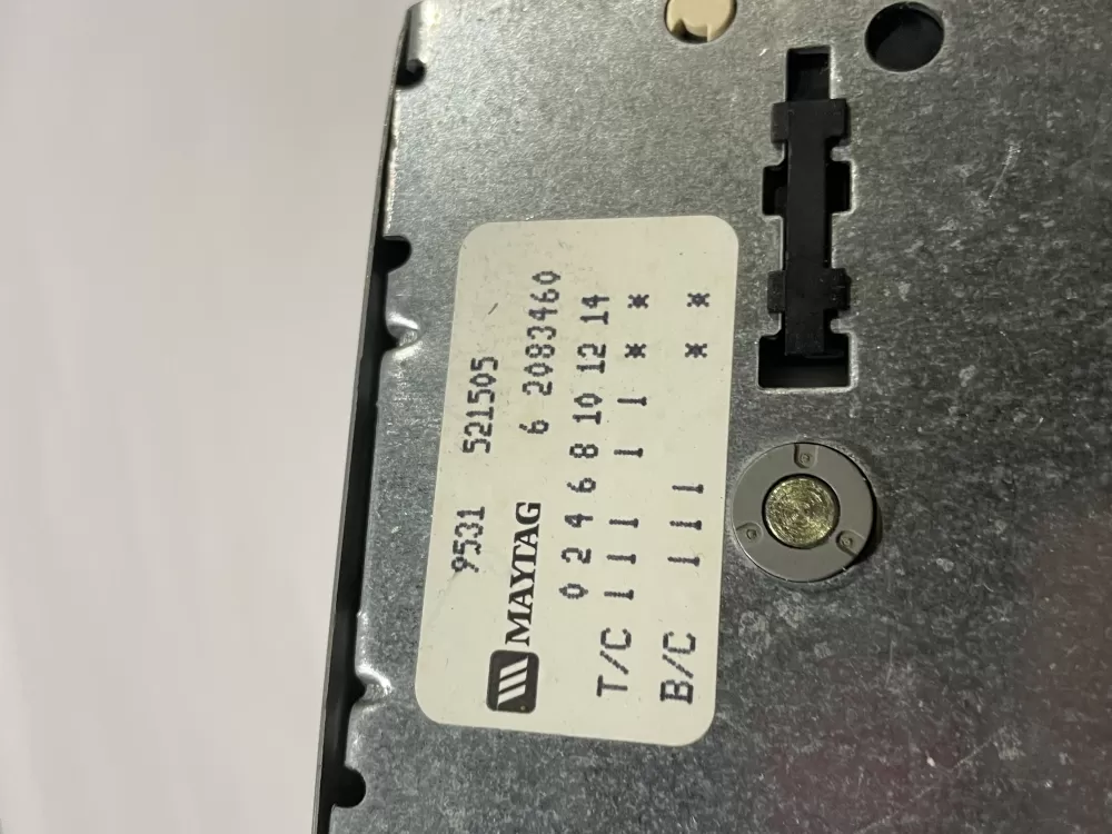 Maytag 62083460 6 2083460 WP22001255 AP6006208 Washer Timer 6 AZ186193 | Wm2741