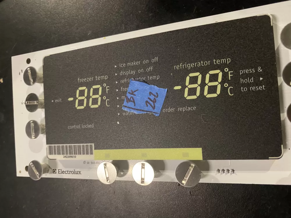 Electrolux 242209727 Refrigerator UI Display Control Board AZ26847 | BK262