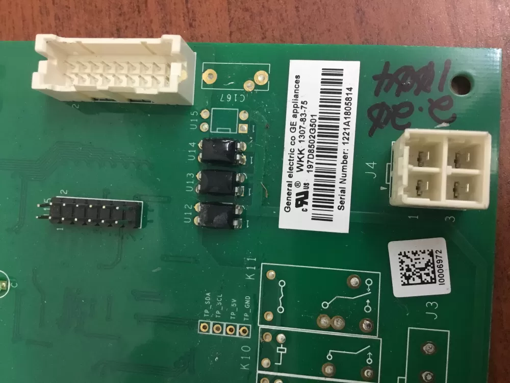 GE 197D8502G501 EBX1425P001 Refrigerator Control Board AZ34940 | NR350