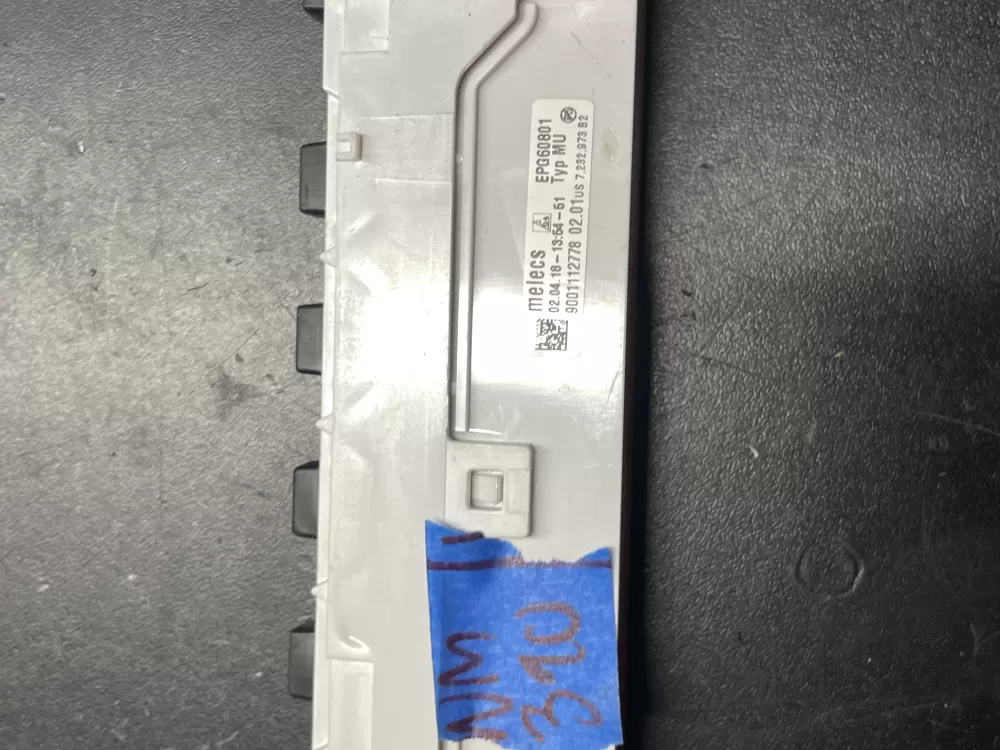 Bosch Thermador 11019860 9001112778 Dishwasher UI Control Panel AZ36770 | Wm407