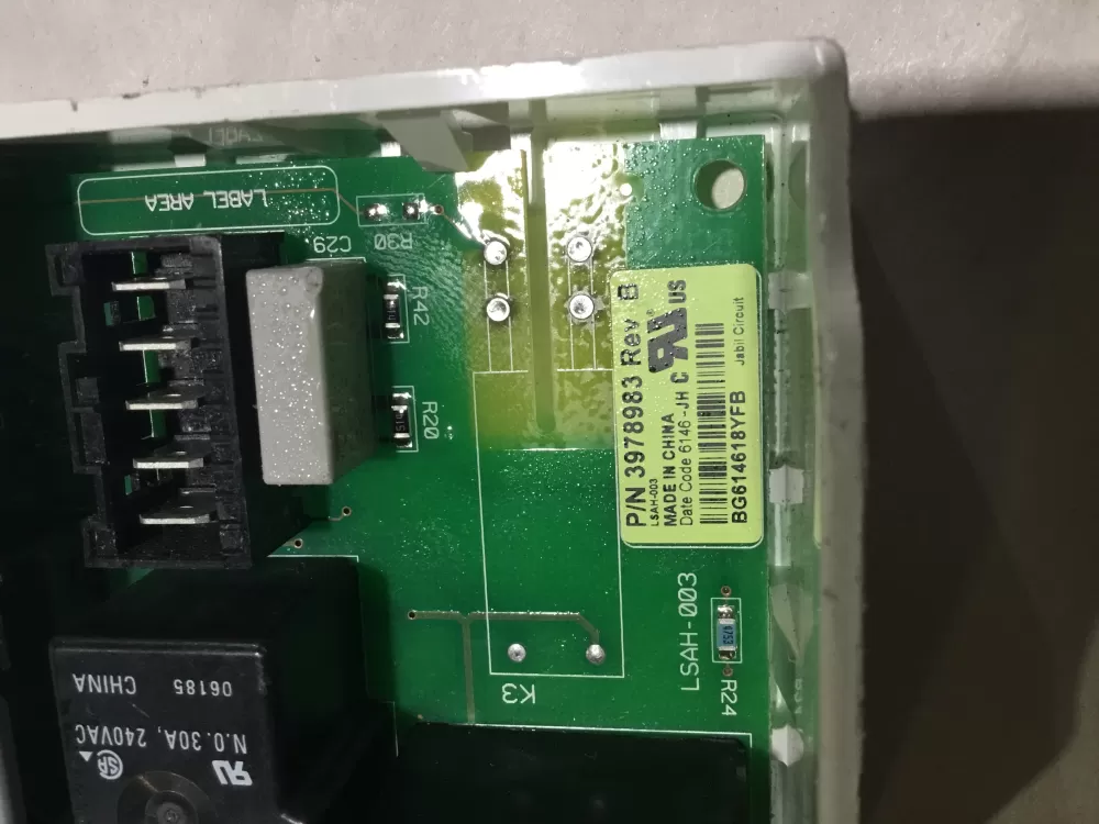 Whirlpool Dryer Control Board WPW10111617 AZ155222 | BG2533