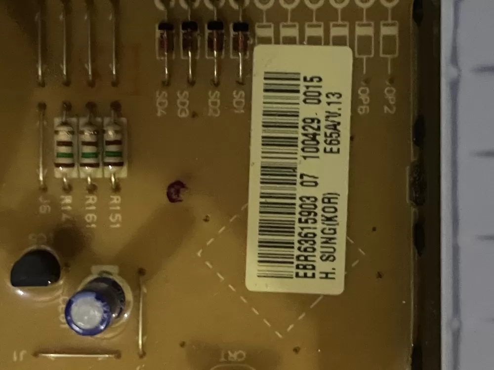 LG EAX61170502 EAX61298601 Dryer Control Board AZ34263 | Wmv374