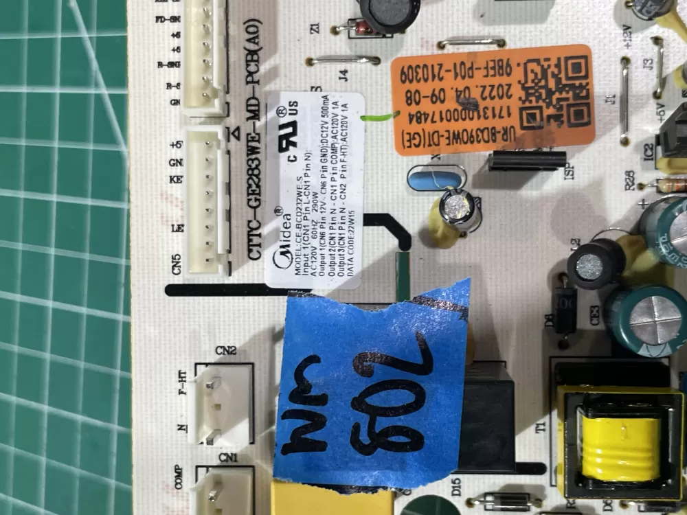 MIDEA CE-BCD232WE-S UL-BCD326WC2-D 17131000000764 Control Board AZ190071 | Wm802