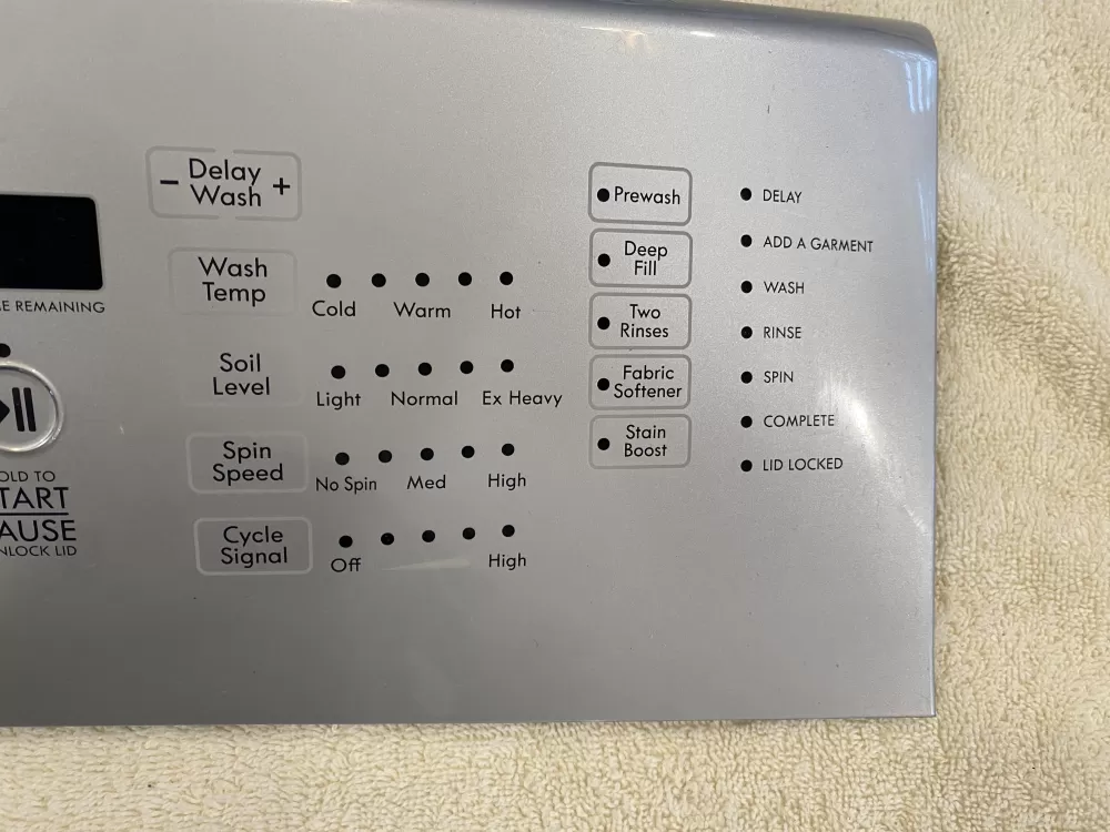 Kenmore W10643917 Washer Control Board Touchpad Panel AZ5326 | V350