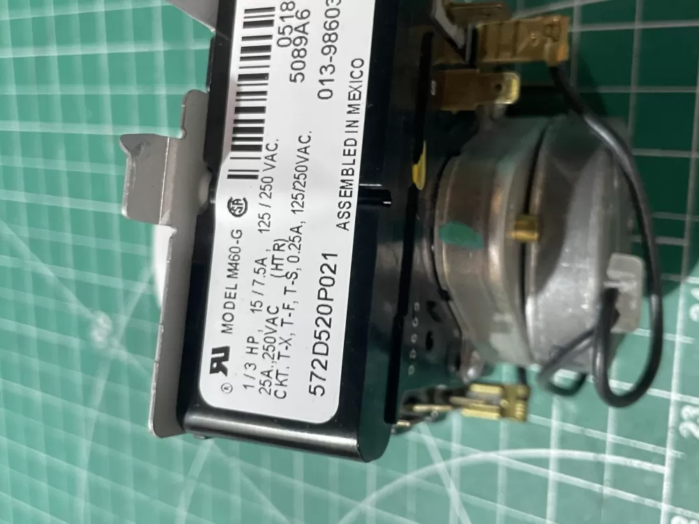GE 572D520P021 WE4M271 Dryer Timer AZ193440 | Wm605