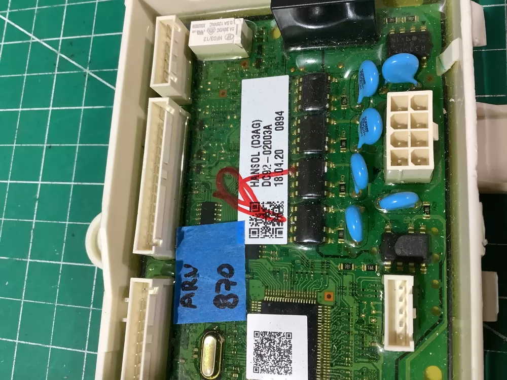 Samsung DC92 02003A Washer Control Board AZ188942 | ARV870