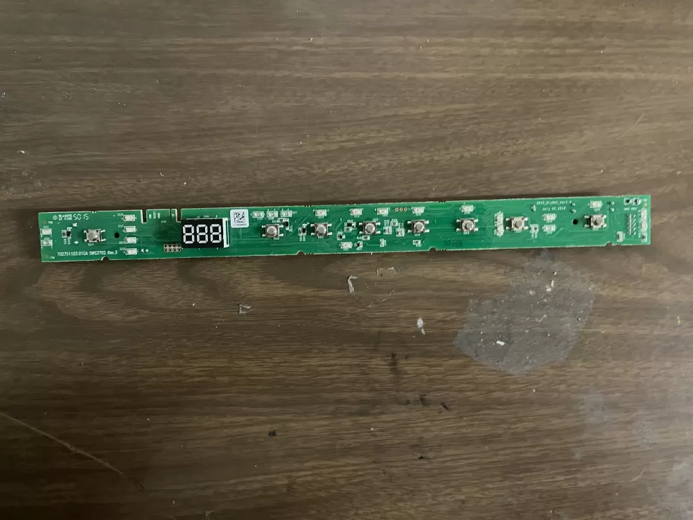 GE 265D1468G401 Dishwasher Control Board Display AZ73692 | KM1638