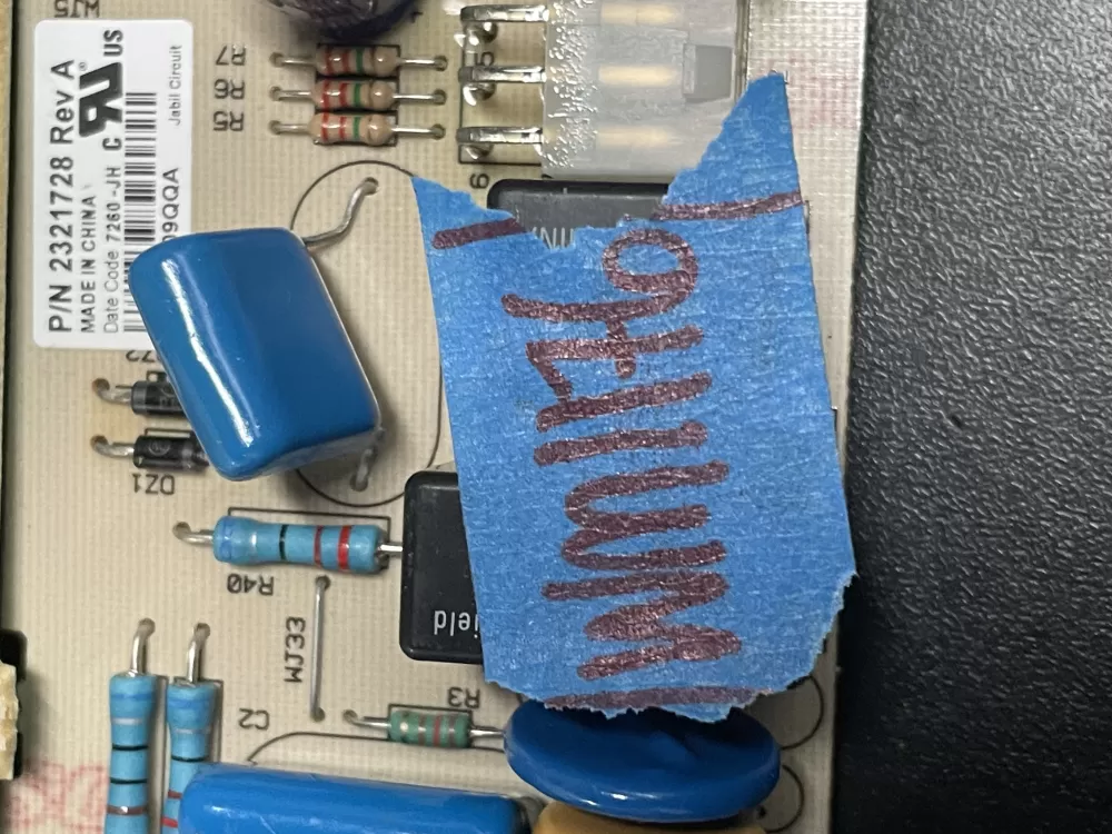 KitchenAid 2321728 Refrigerator Control Board AZ12845 | 1176