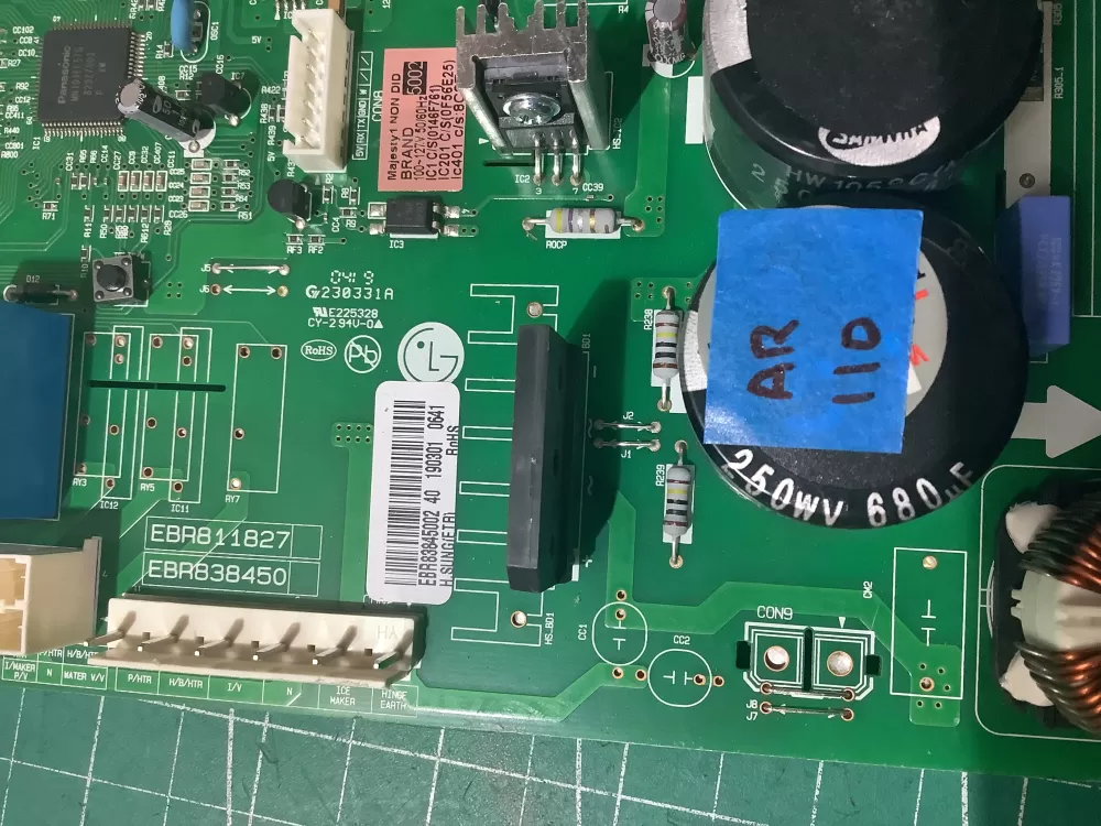 LG EBR83845002 AP6319397 Refrigerator Main Power Control Board AZ195959 | AR110