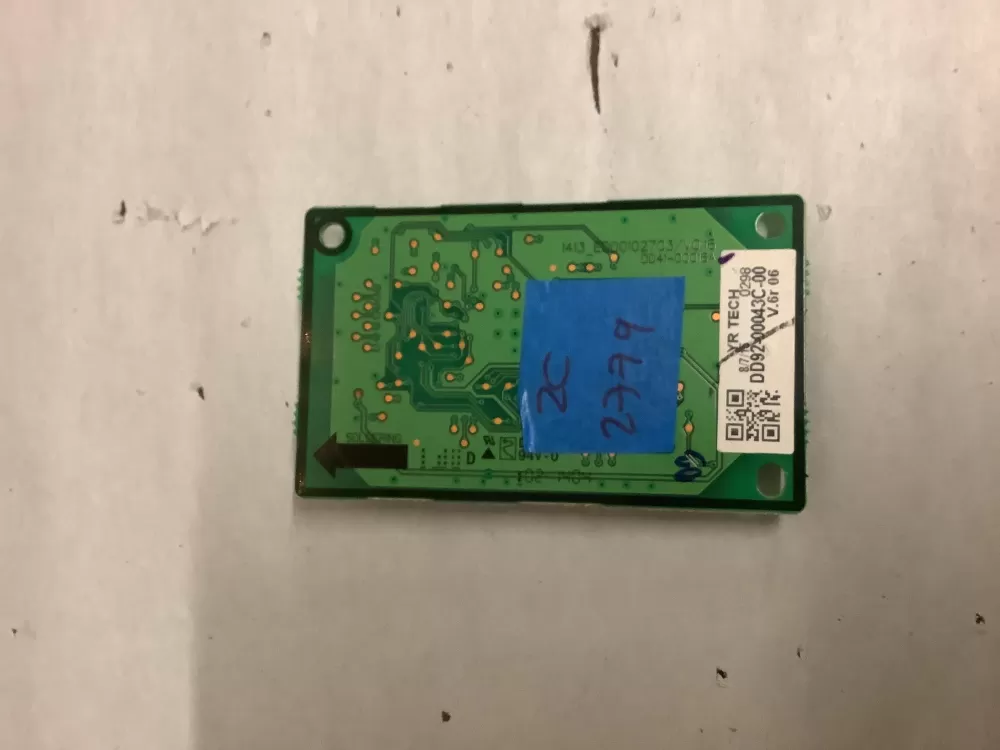 Samsung DD92 00043C Washer Control Board Electronic AZ199684 | ZC2779
